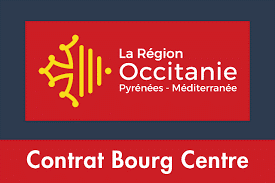 Bourg centre logo de la Région de l'Occitanie