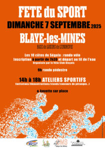 L'affiche représente deux sportifs en mouvement