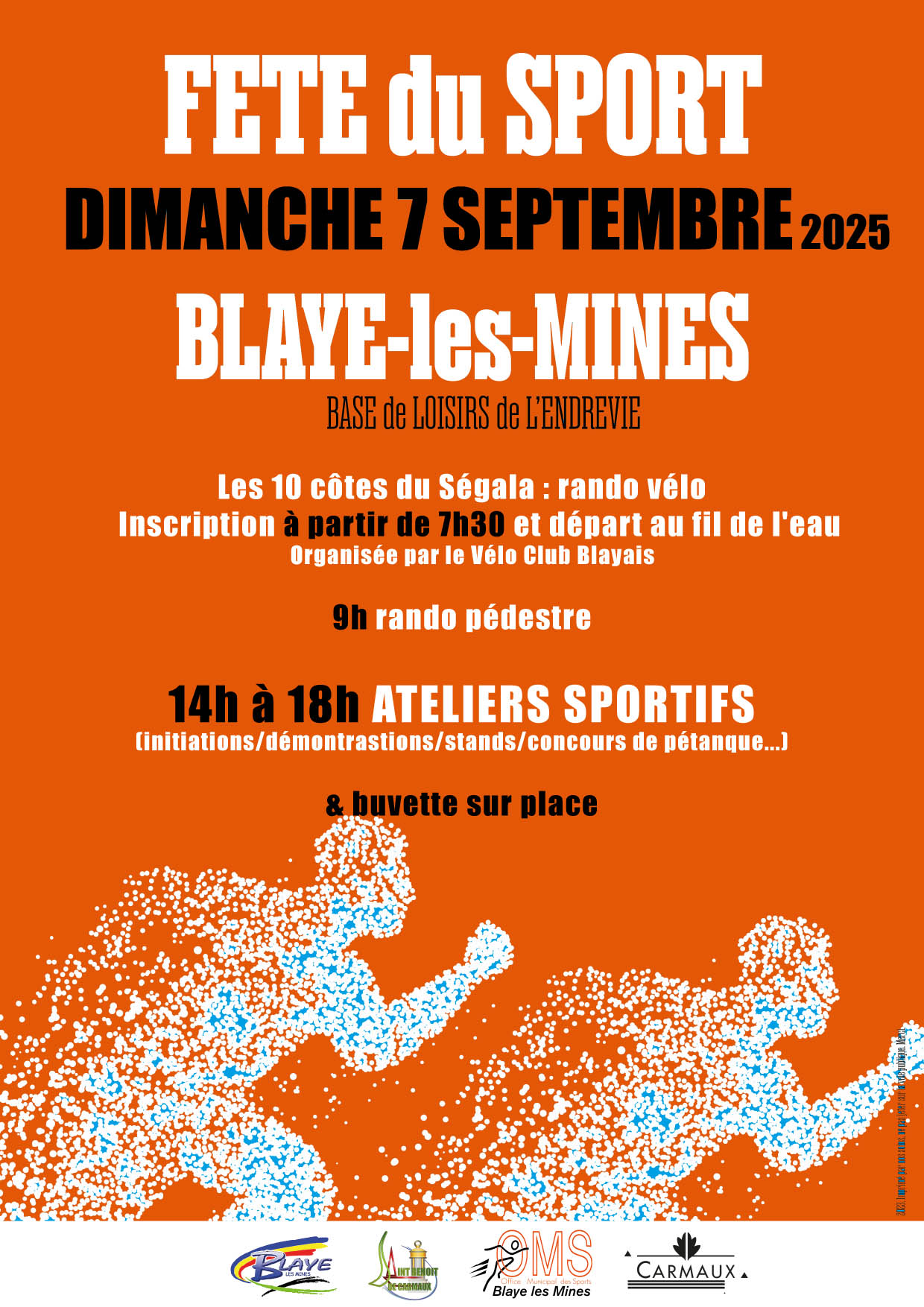 Fête intercommunale du sport L'affiche représente deux sportifs en mouvement